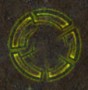 Curses Casting SymbolThis symbol usually appears above the caster while casting a Curses spell. (For details see: Skill animation)