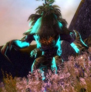 Soulwhisper, Elder Guardian, a Plant Ritualist boss with the "sheen" style aura