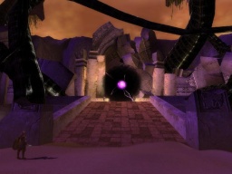 The famous golden arches now in ruins, the Tombs lie shattered and corrupted by the Darkness that sought to destroy all of Elona.