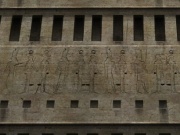 An Ancient Egyptian motif on a wall in Kamadan