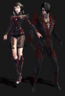 A female and male necromancer